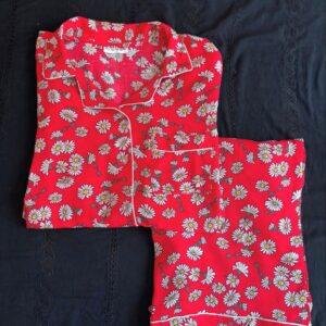 Red Floweral PJ Set