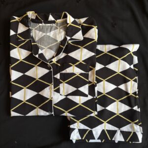 Shadow Block Winter Linen PJ Set