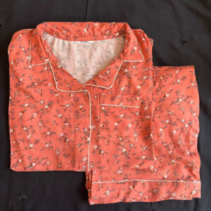 pink ditsy summer linen pj set (copy)