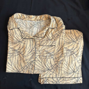 pink ditsy summer linen pj set (copy)