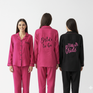 Customised embroidery PJs