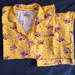 flowery aqua summer linen pj set (copy)