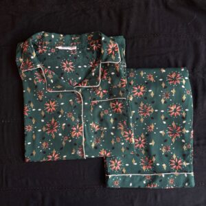 pink florals summer linen pj set (copy)