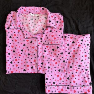 pink florals summer linen pj set (copy)