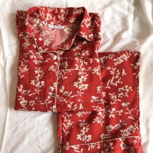 mehroon stalk linen pj set (copy)