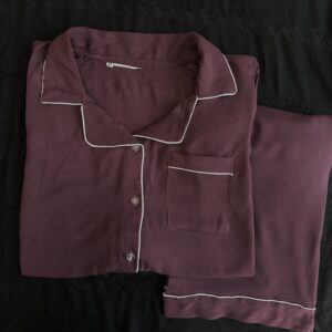 peach spring summer linen pj set (copy)