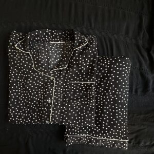 peach spring summer linen pj set (copy)