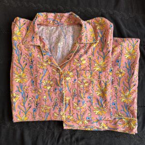 summer linen pj set