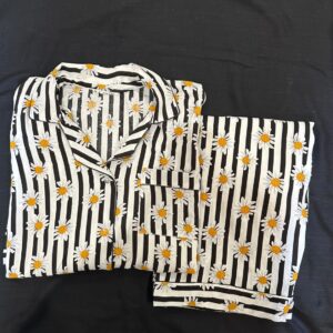 blossom ditsy summer linen pj set