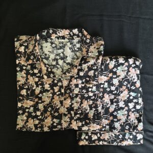 blossom ditsy summer linen pj set