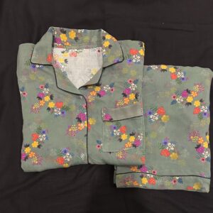 blossom ditsy summer linen pj set