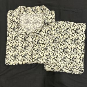 blossom ditsy summer linen pj set